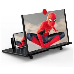 NWT Jusanice Smartphone Screen Magnifier 20" 3D HD Movies,Gaming,Reading (Black)